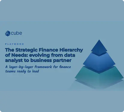 Interface showing strategic finance layer