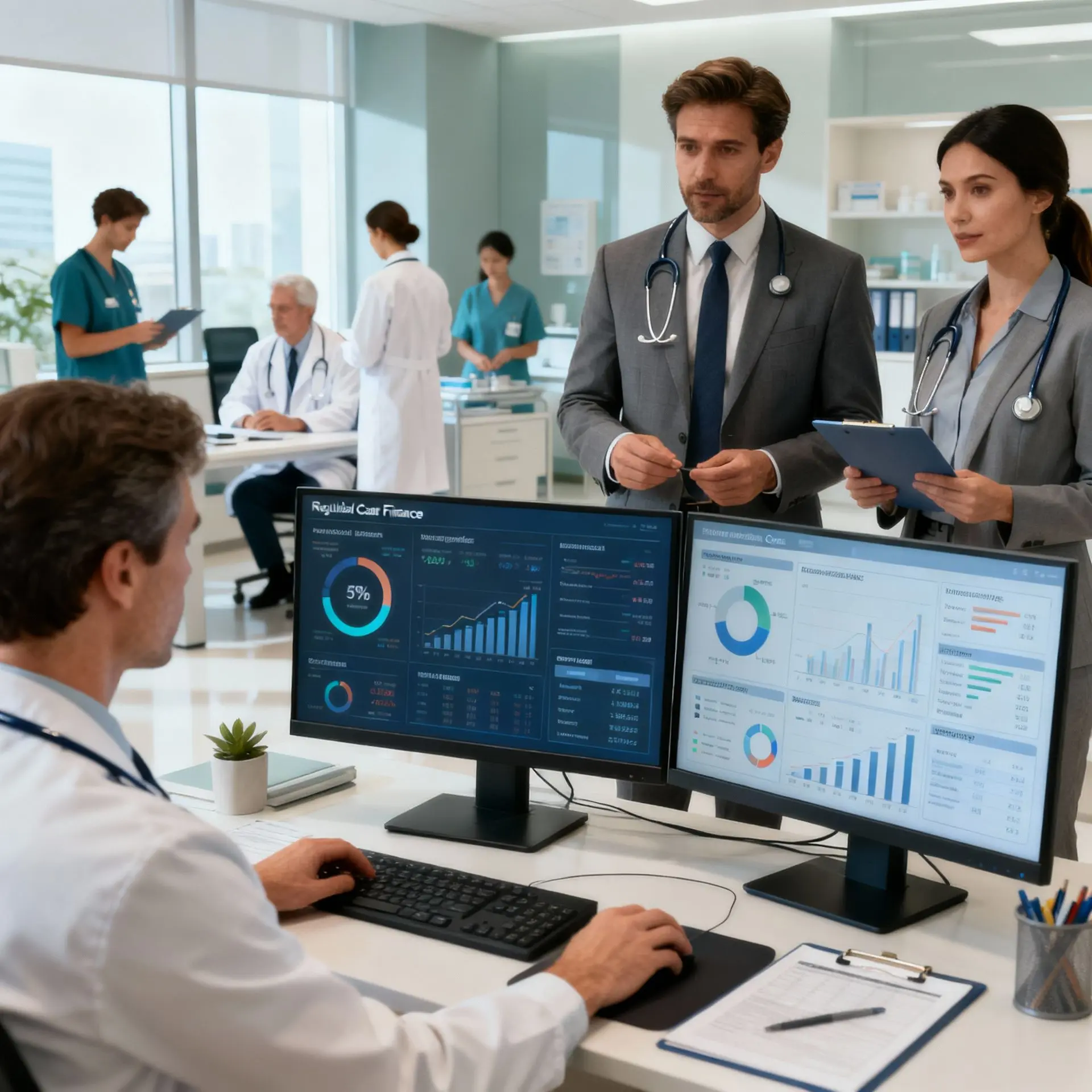 Healthcare & Clinics finance graphic